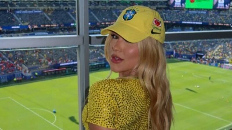 O luxo no camarote de Virginia na estreia do Brasil na Copa do Mundo