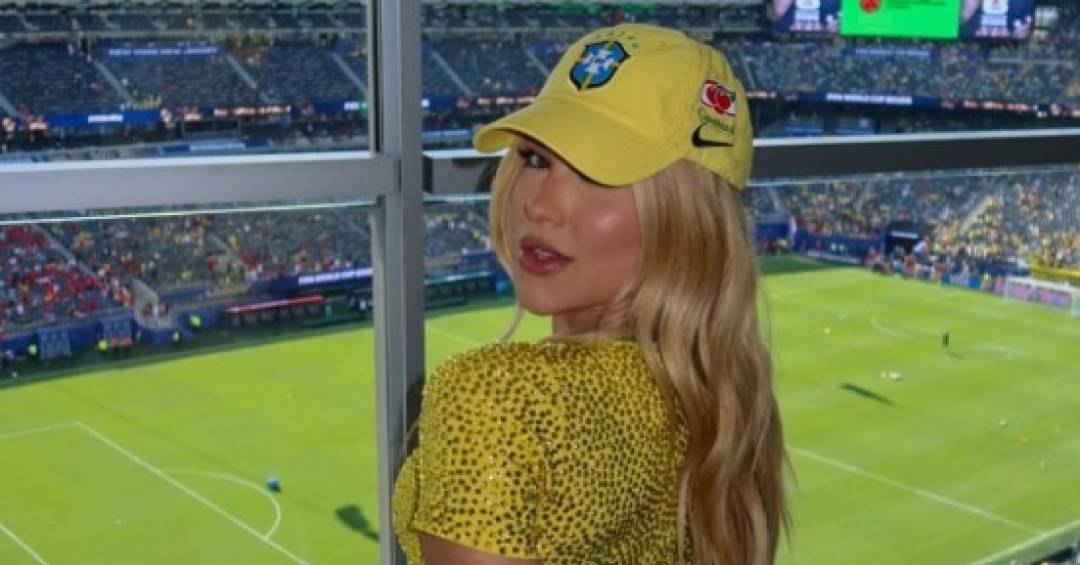 O luxo no camarote de Virginia na estreia do Brasil na Copa do Mundo