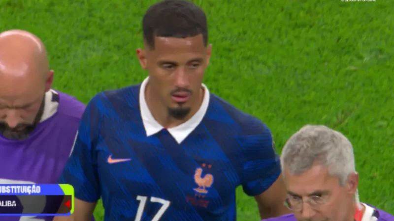 Agora: França perde zagueiro Saliba, um dos melhores do mundo