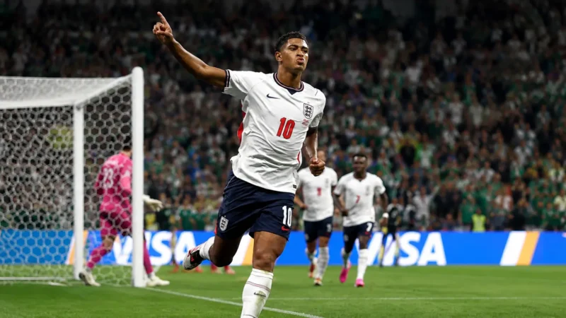 Bellingham coloca gols contra a Noruega no topo da sua carreira