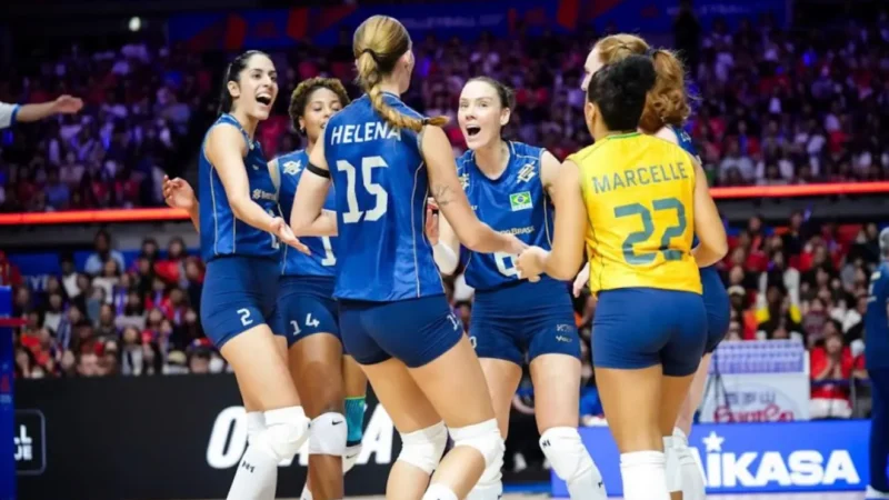 Brasil encara o Japão nas quartas da VNL; veja o chaveamento