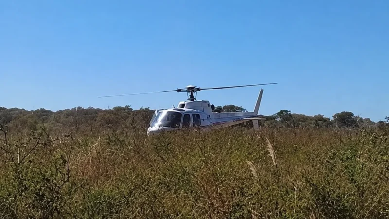 Comandante do Giro sofre acidente de moto e é levado de helicóptero ao Hugol em estado grave