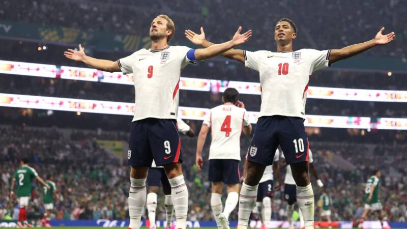 Inglaterra vence México com dois gols de Bellingham em jogo elétrico e encara Noruega