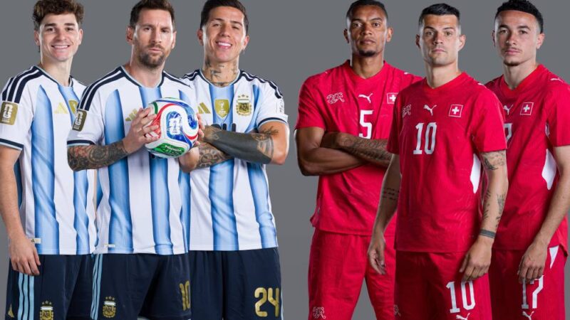 Argentina x Suíça: confira as escalações do confronto das quartas de final da Copa