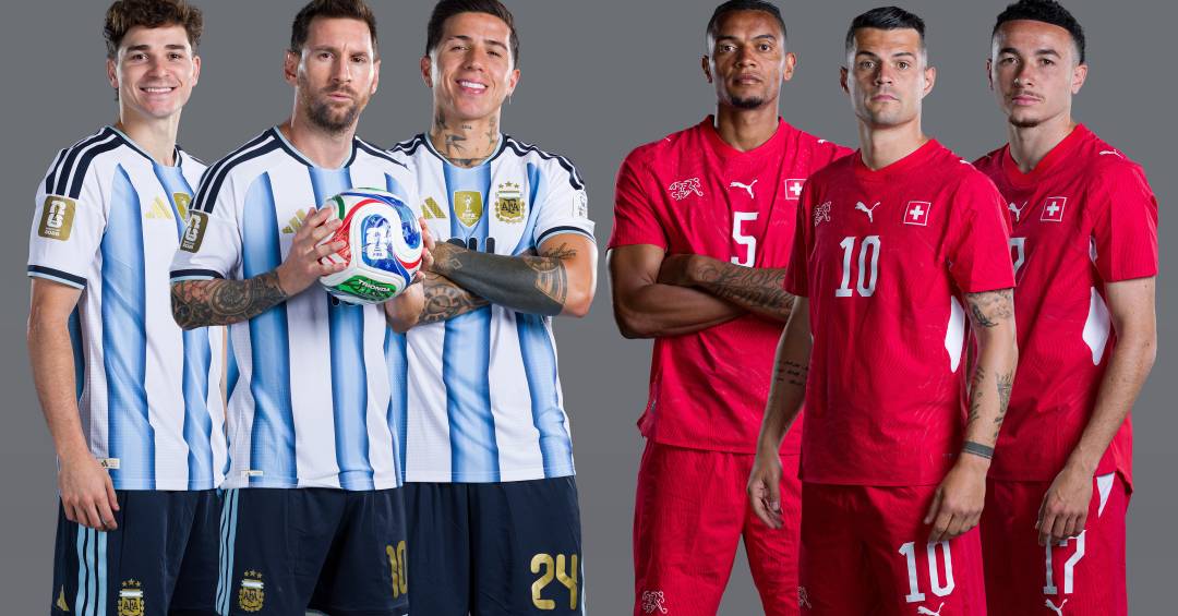 Argentina x Suíça: confira as escalações do confronto das quartas de final da Copa