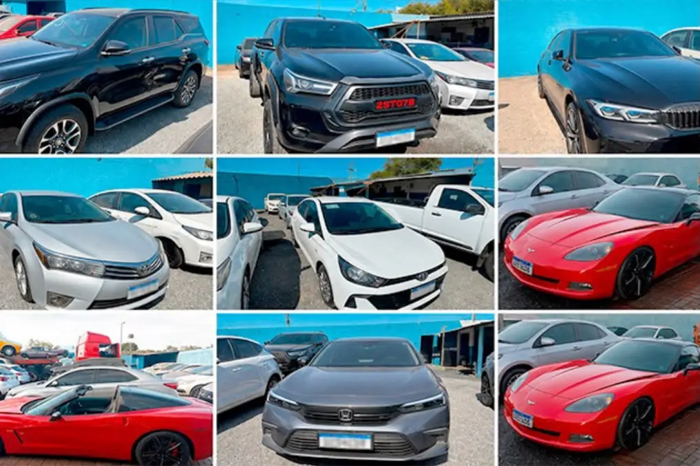 Leilão tem Corvette, BMW e Hilux em Goiás