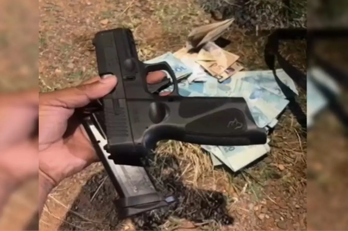 Menina de 11 anos é encontrada sozinha com arma e dinheiro em Luziânia