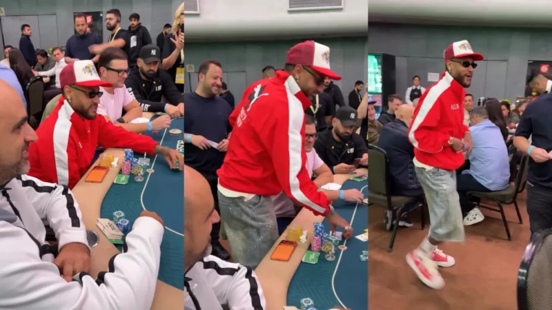 Neymar vence no poker e comemora: “Arrepio o corpo todo”
