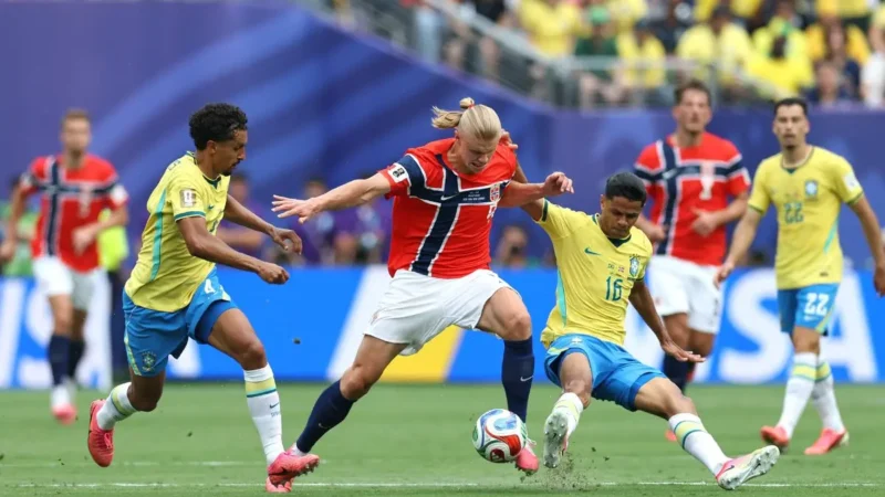 Noruega teve o dobro de posse de bola do Brasil no 1º tempo