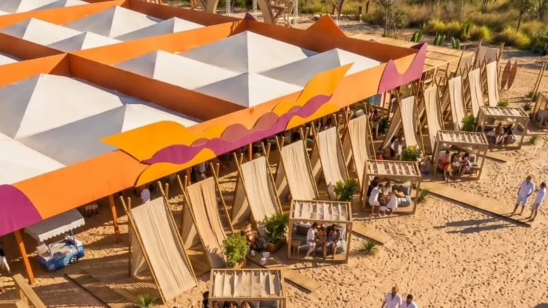 Praia dos Índios, em Aruanã, ganha espaço com shows