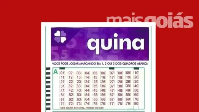 Quina 7069: resultado e prêmios para Goiás