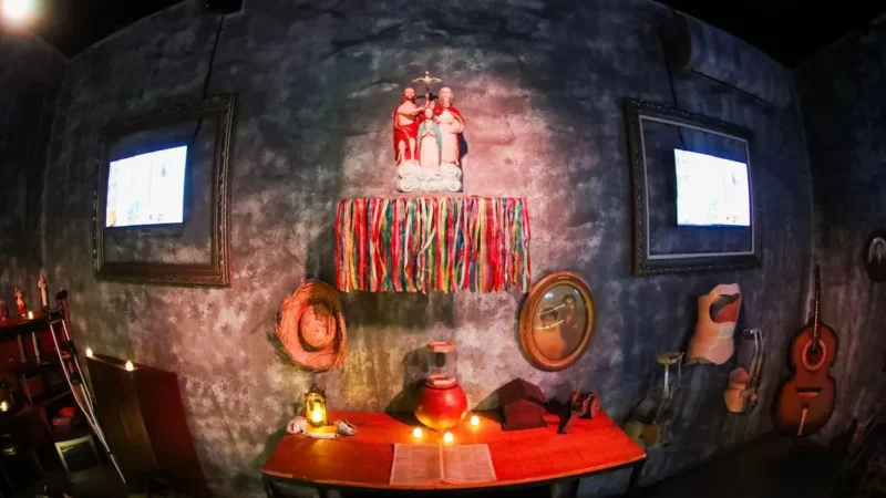 Sala imersiva no novo Santuário do Divino Pai Eterno em Trindade