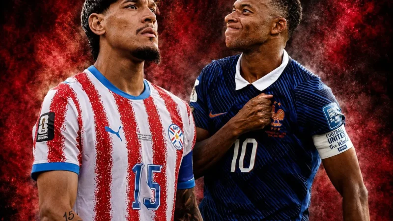 confira os times de Paraguai e França para o duelo de logo mais