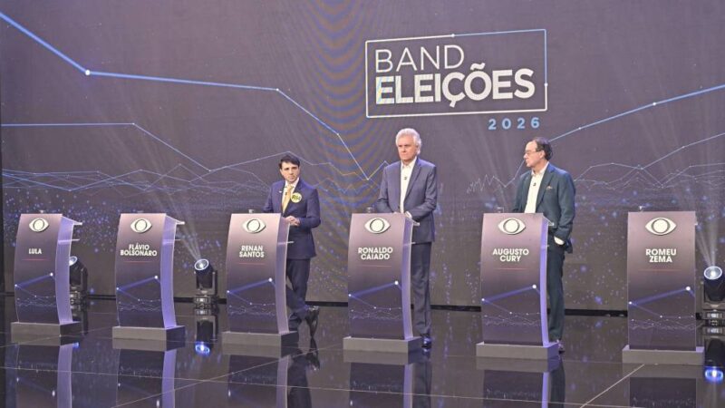 O candidato que ficou esquecido durante os três blocos do debate na Band