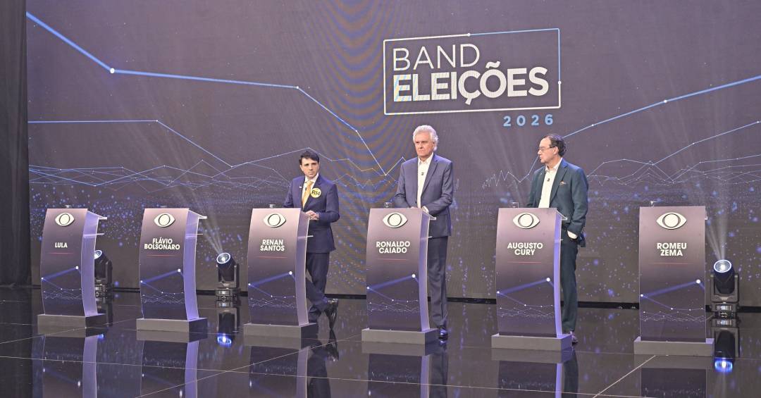 O candidato que ficou esquecido durante os três blocos do debate na Band