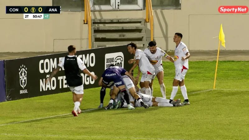 Anápolis marca no fim, vence o Confiança e garante vitória; confira o gol