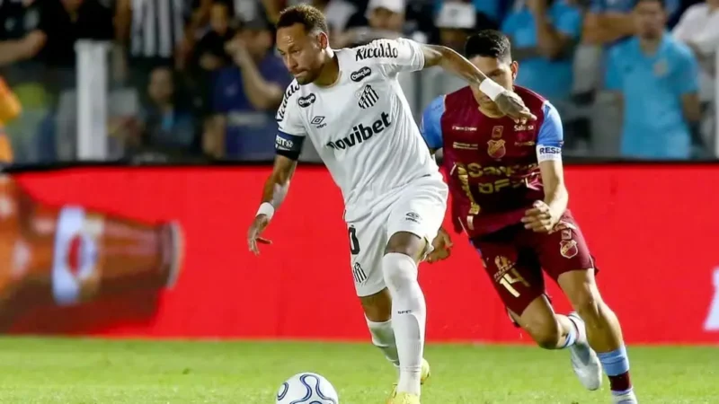 Com duas assistências de Neymar, Santos vence o Macará