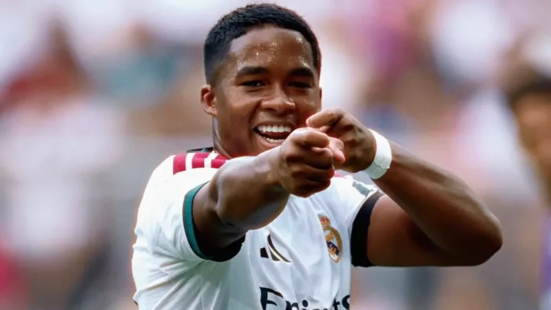 Endrick ganha camisa 9 do Real Madri