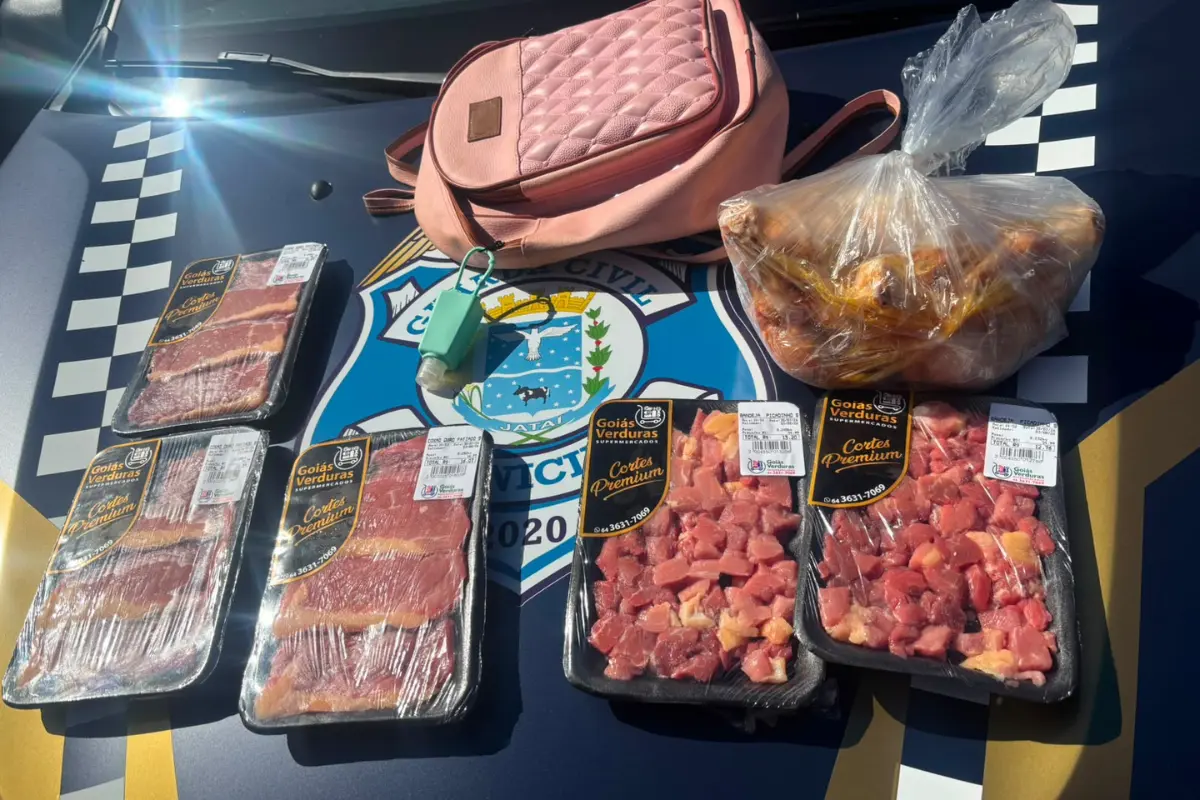 Homem é preso após furtar R$ 200 em carne em Jataí