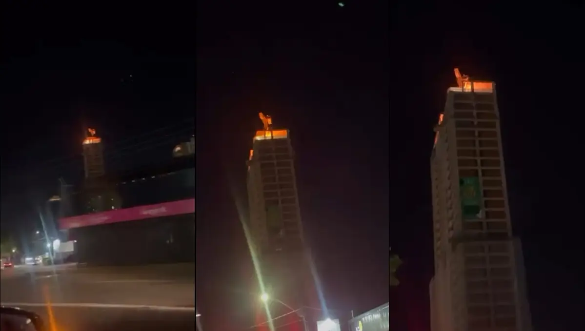 Incêndio no 40º andar mobiliza bombeiros no Parque Amazônia
