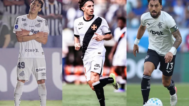 Onde assistir Vasco, Santos e Botafogo pela Sul-Americana?