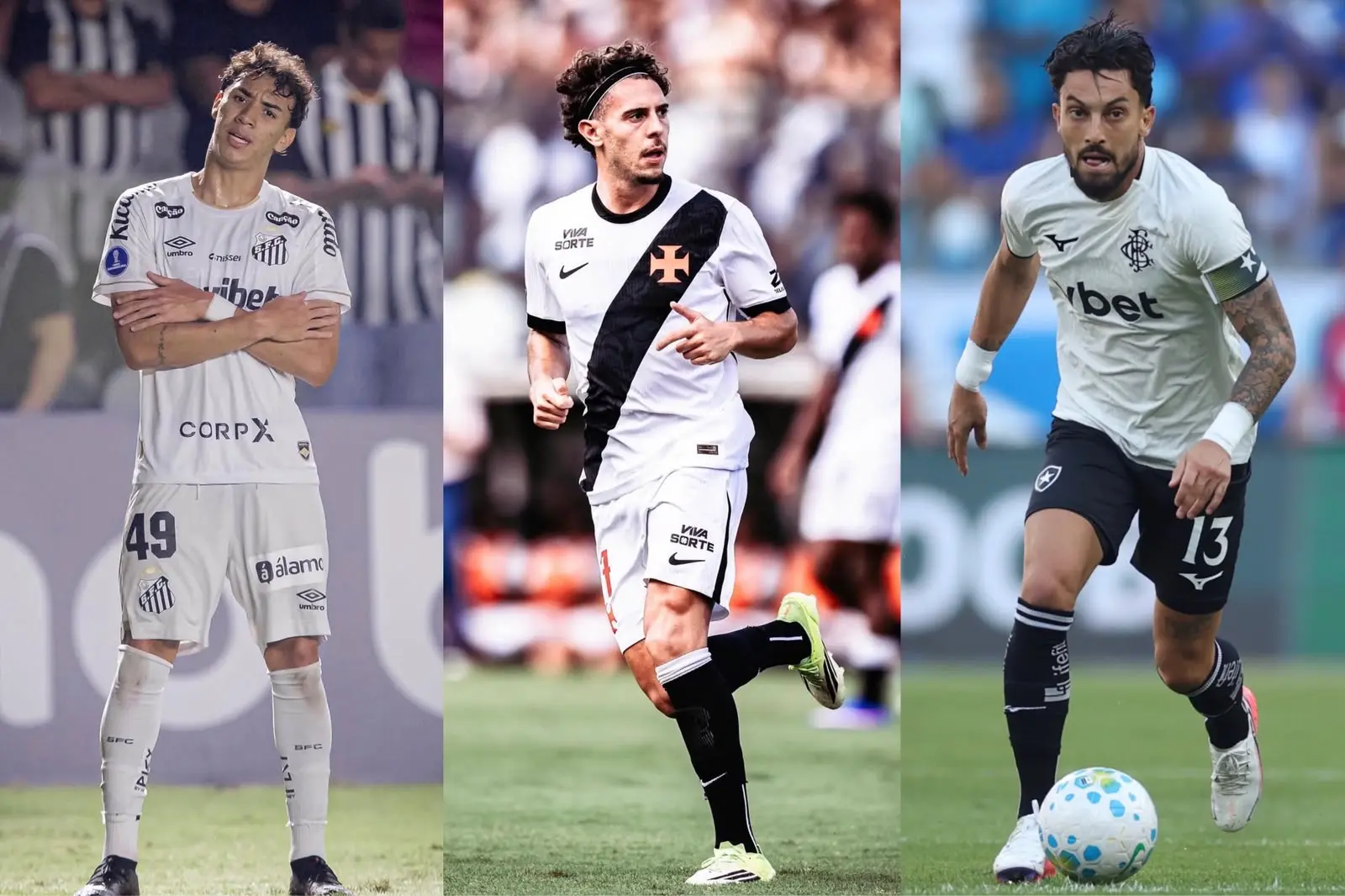 Onde assistir Vasco, Santos e Botafogo pela Sul-Americana?