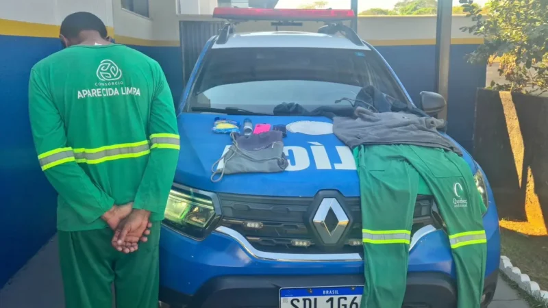 Suposto funcionário do Limpa Gyn é preso por furto em terminal