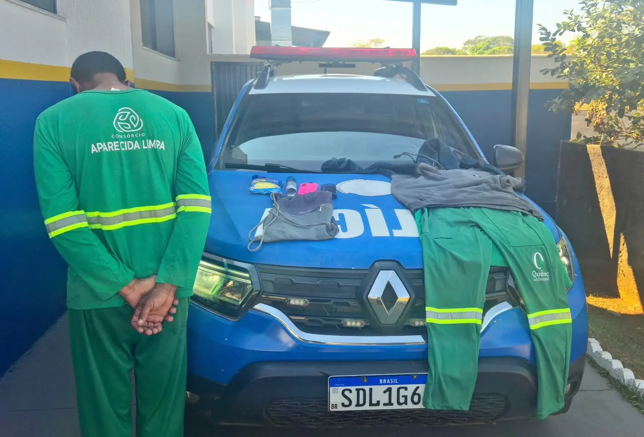 Suposto funcionário do Limpa Gyn é preso por furto em terminal