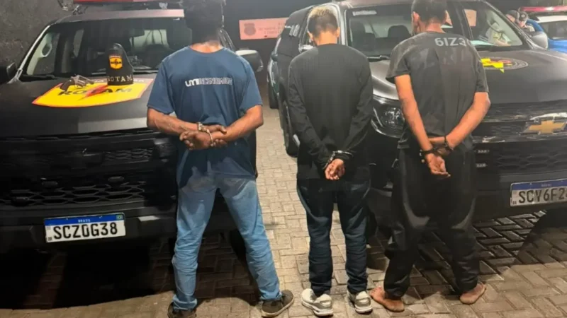 Três suspeitos são presos após homicídio no Finsocial, em Goiânia