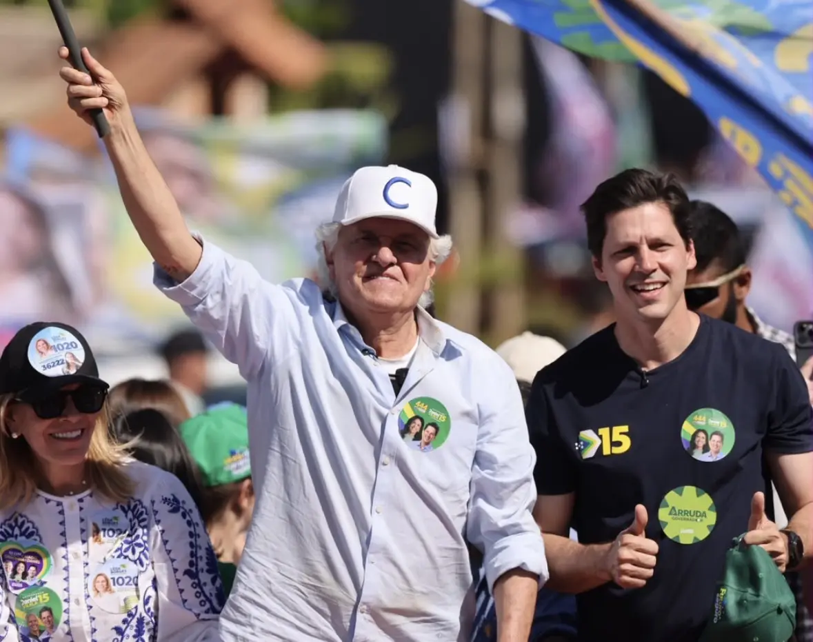 “Vamos ganhar a eleição, nosso governador é Daniel Vilela”, afirma Caiado no primeiro dia de campanha