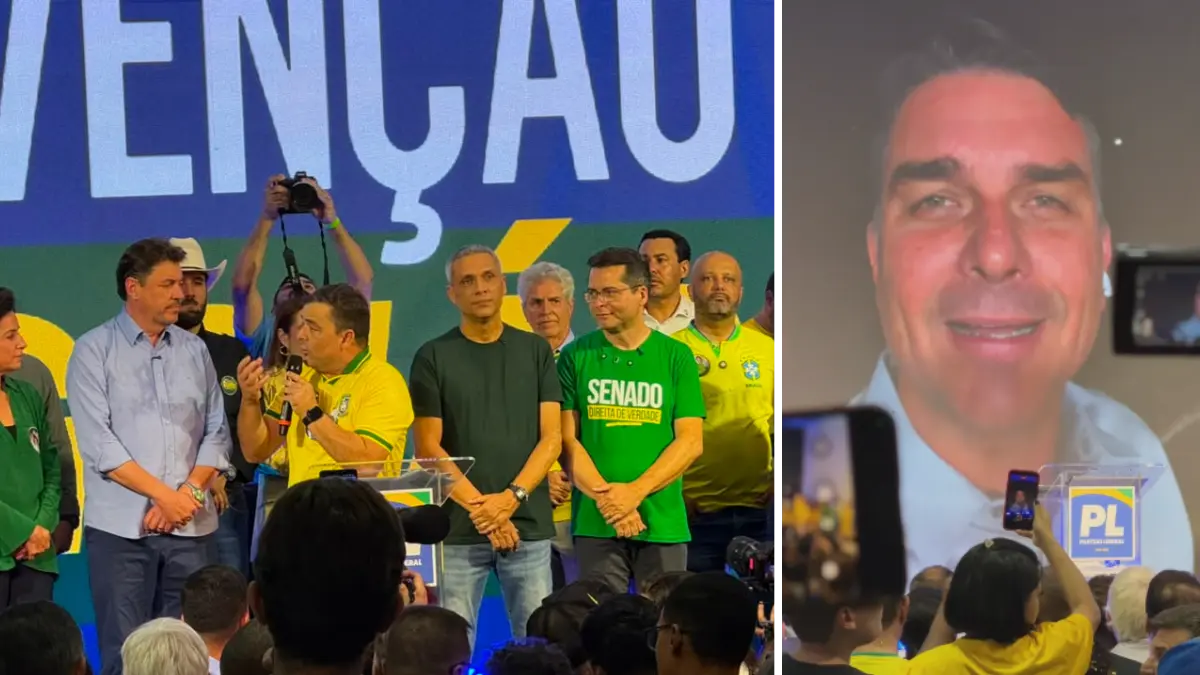 Veja mensagem de Flávio Bolsonaro na convenção do PL de Goiás