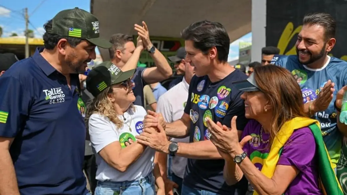 Vice-prefeita do PL declara apoio a Daniel Vilela em carreata