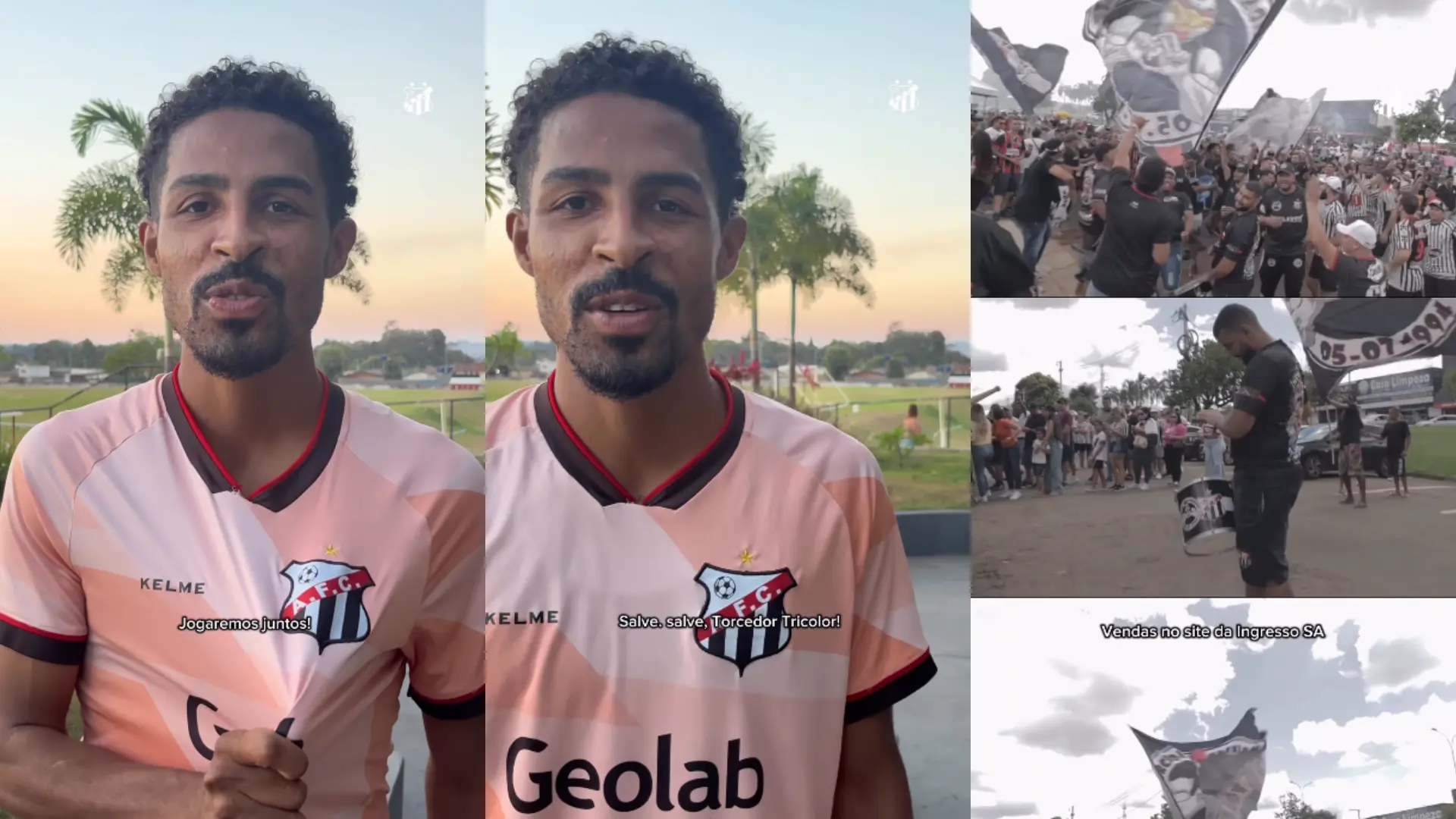 Vitinho convoca torcida do Anápolis para confronto contra o guarani