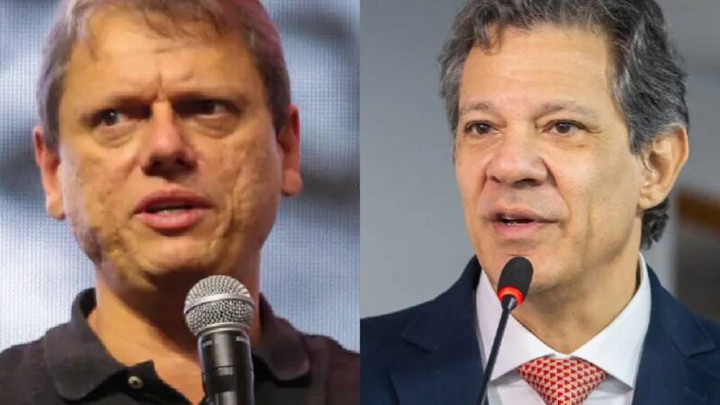 Tarcísio x Haddad: nova pesquisa mostra disputa ao governo de São Paulo