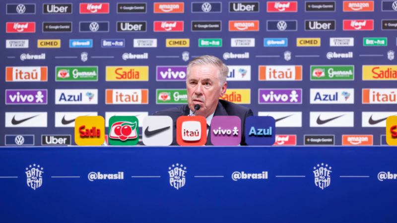 Ancelotti convocará seleção para primeiros amistosos