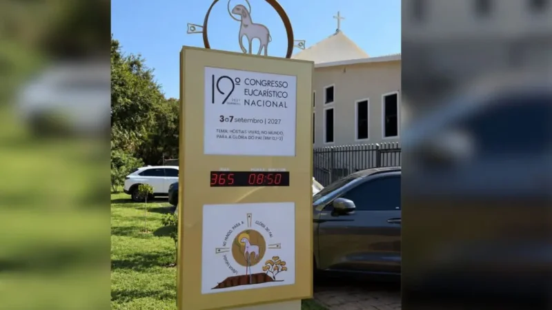 Goiânia ganha relógio para o Congresso Eucarístico Nacional